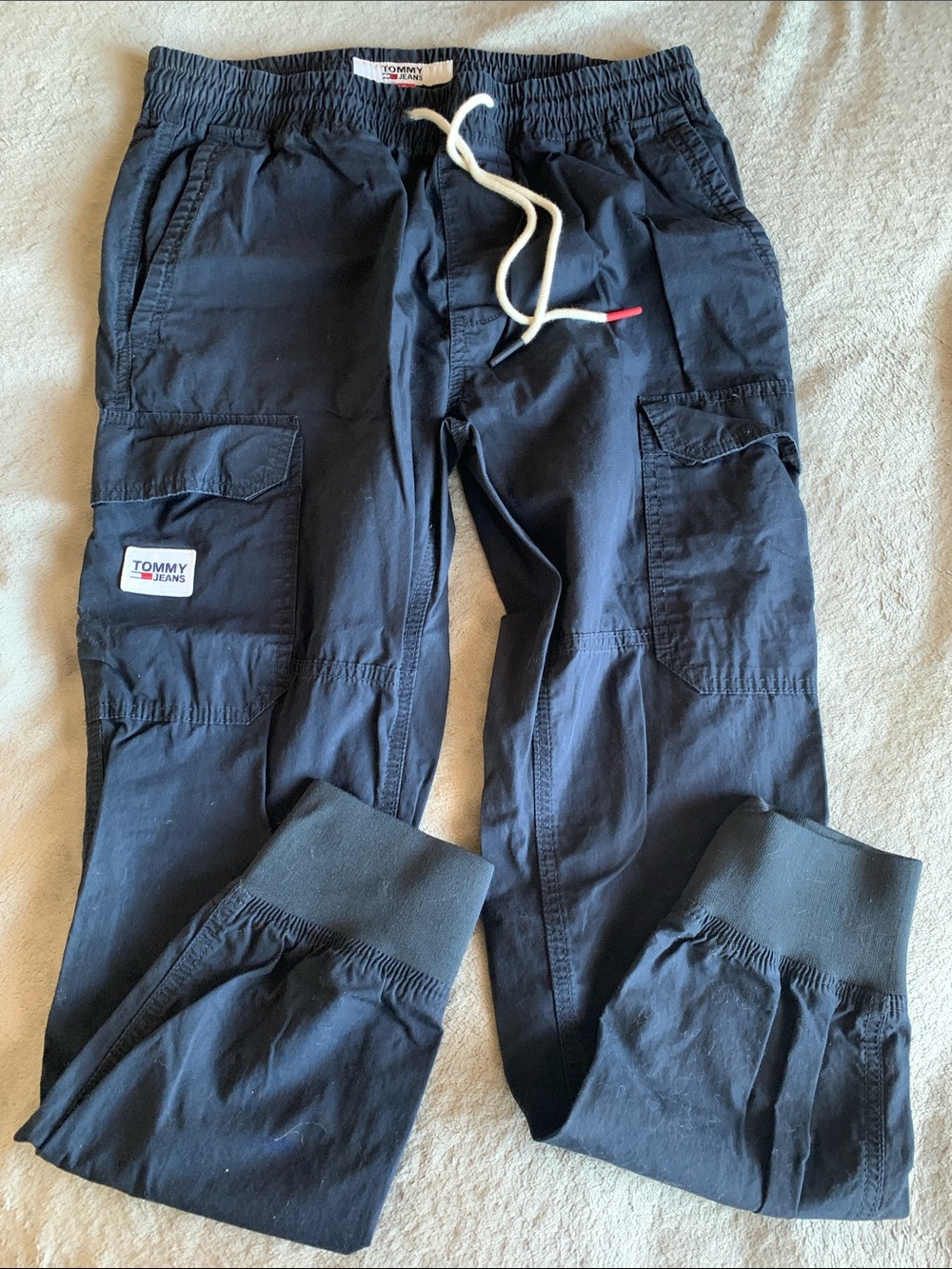 Tommy Hilfiger Navy Blue Elastic Waist Jogger Pants
